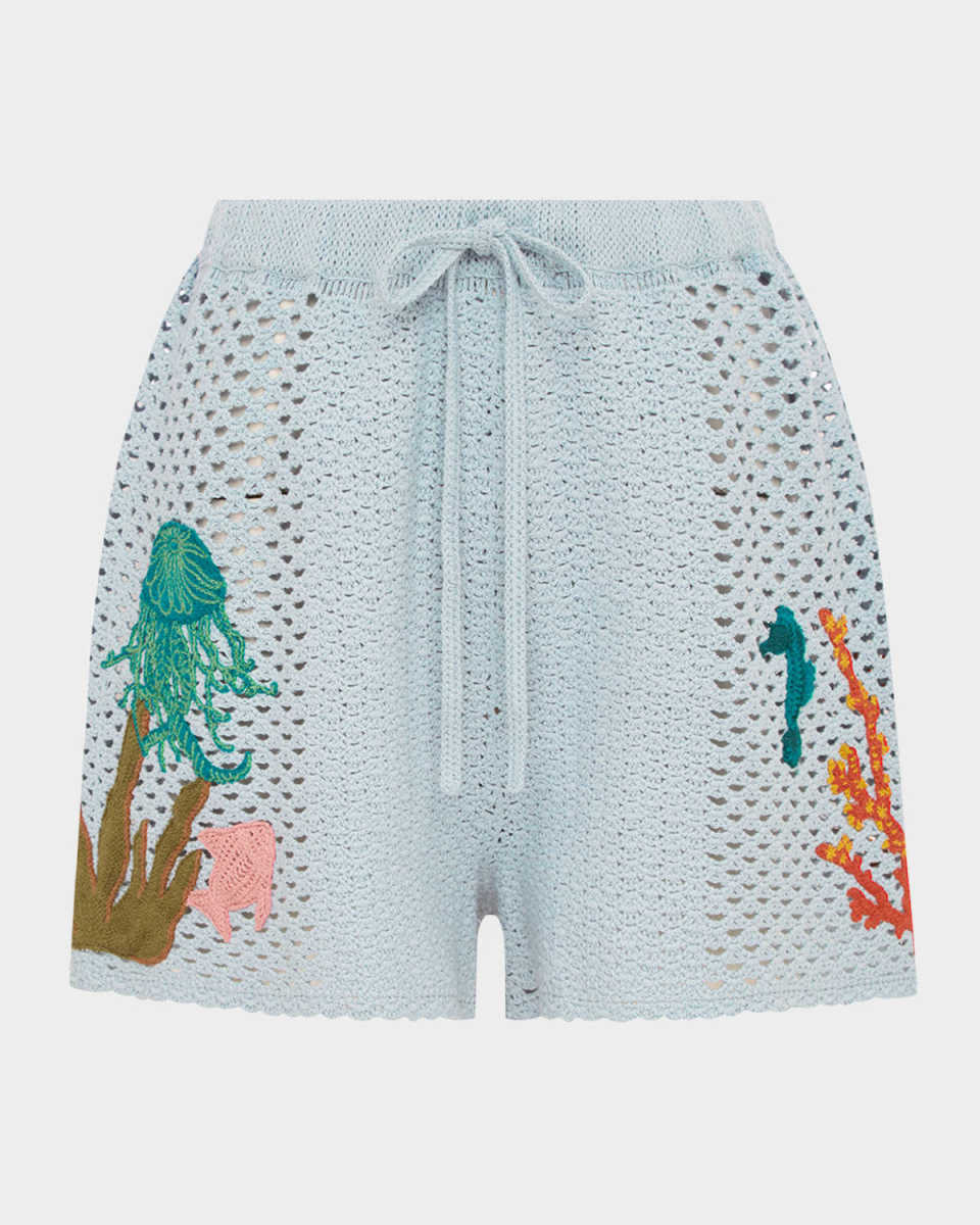 Splash Crochet Shorts